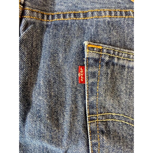 Levis 550 Mens Relaxed Fit Jeans W34 L30 Mid-Rise Blue Denim Mexico Classiccore - Picture 7 of 10